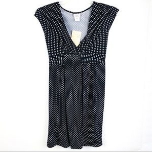 Motherhood Nostalgia Polka dot Maternity Dress